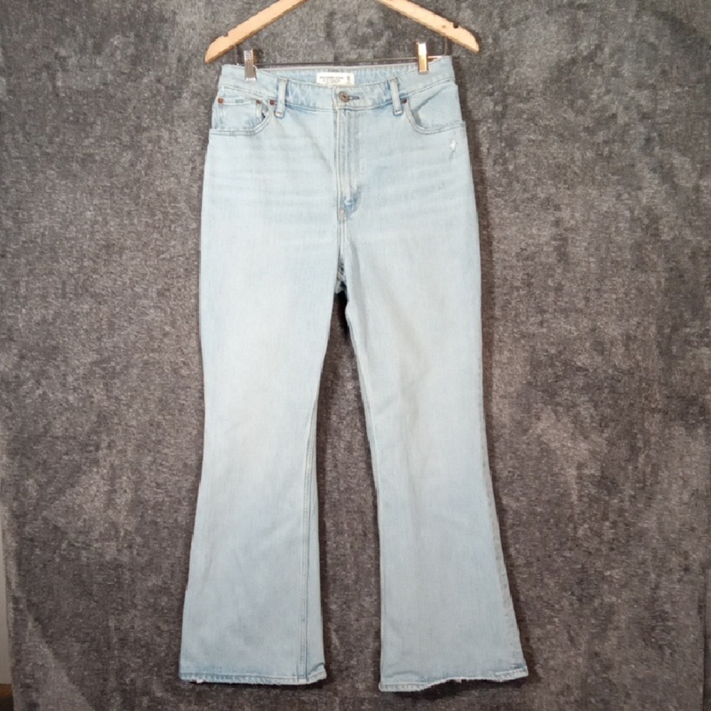Abercrombie & Fitch The 70s Vintage Flare Ultra High Rise Curve Love Sz 29
